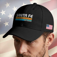 Retro Santa Fe New Mexico Distressed Souvenir Baseball Cap