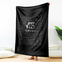 15th Birthday Math Throw Blanket Square Root of 225 Funny Math Nerd 15 Year Old Gift