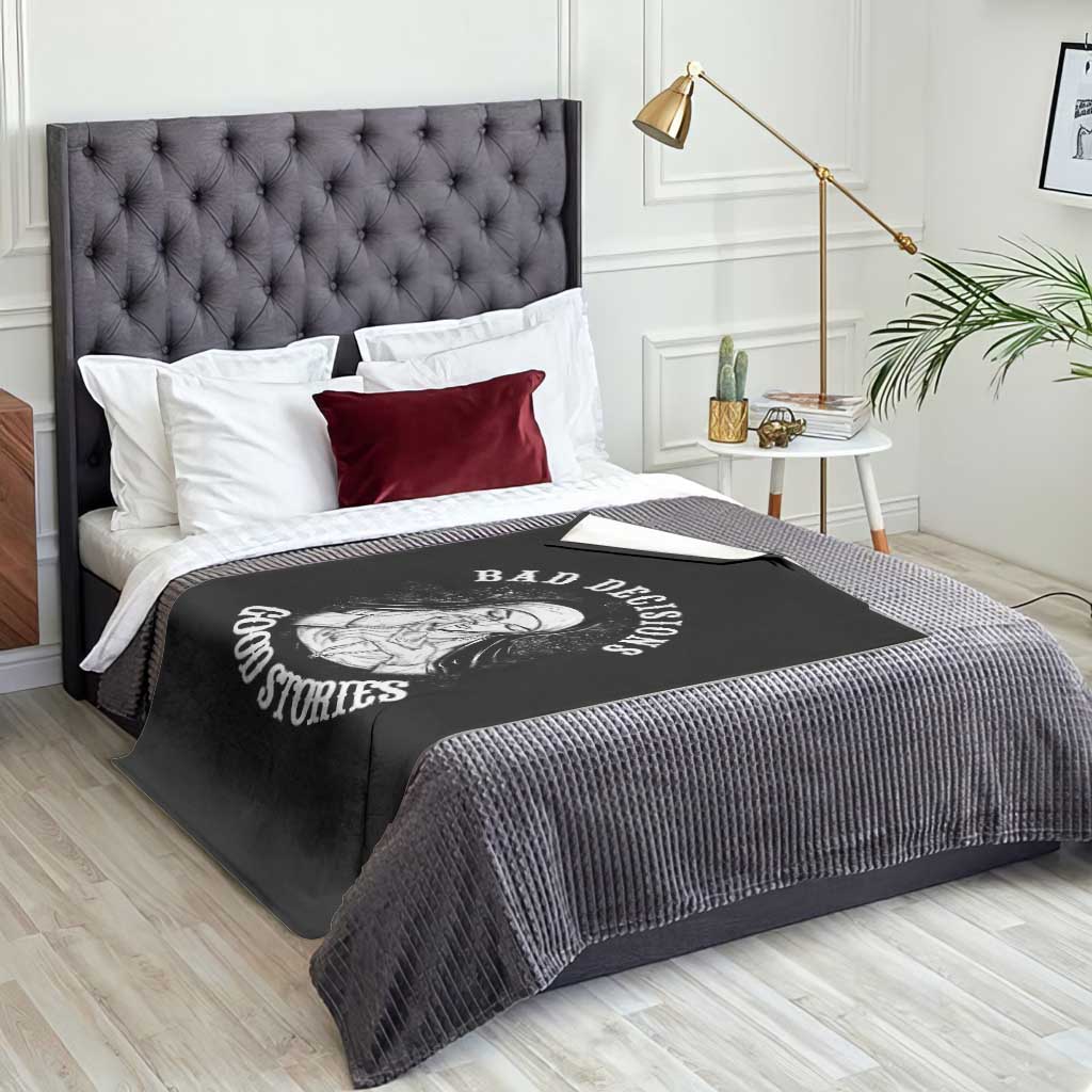 Funny Unholy Nun Throw Blanket Bad Decisions Good Stories