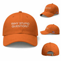 Why Stupid Question Baseball Cap Funny Space Quote Sci Fi Book