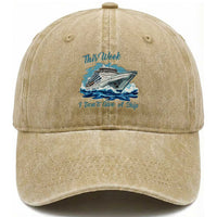 Funny Cruise Vacation Washed Cotton Baseball Cap This Week I Do Not Give A Ship