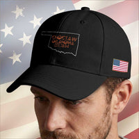 Choctaw Oklahoma OK Map Established 1834 Baseball Cap
