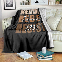 Nat Turner Quote Throw Blanket Black History Month