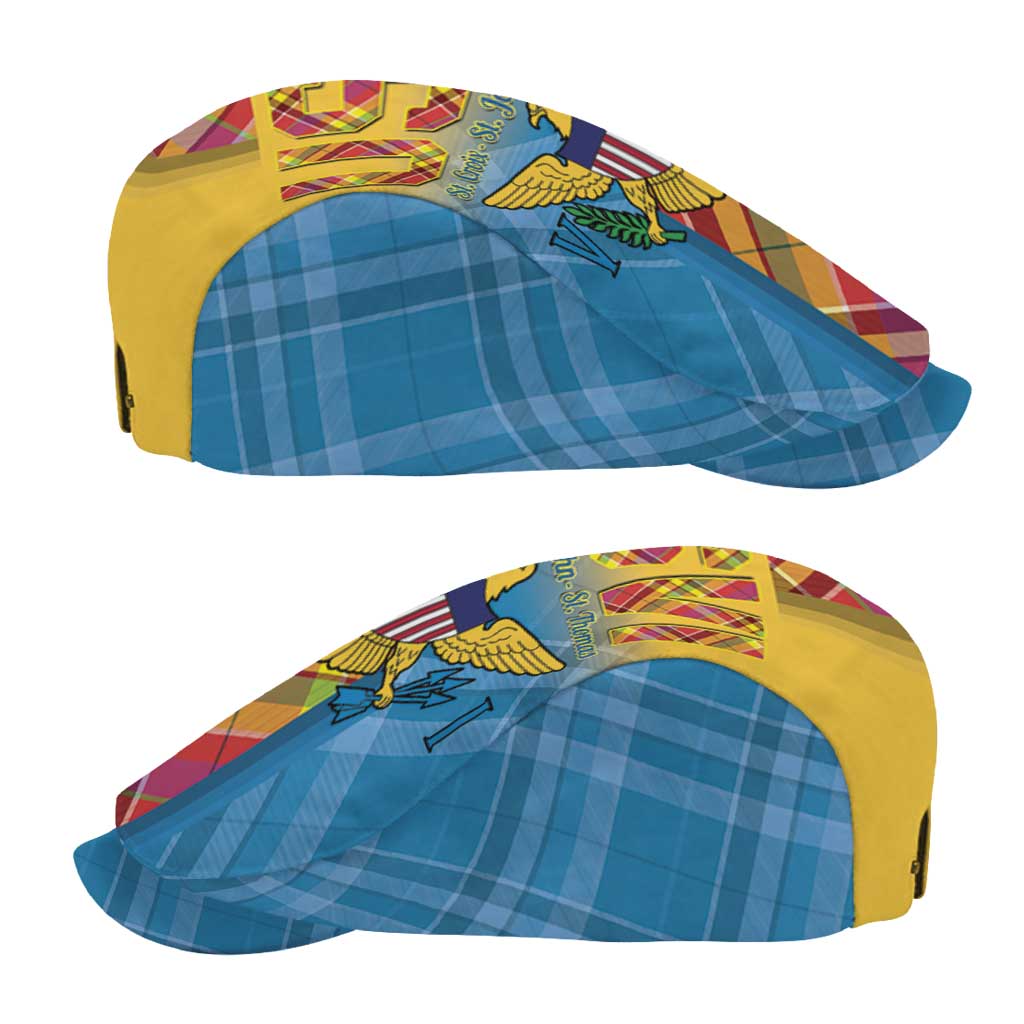 US Virgin Islands Jeff Hat Madras Pattern Gradient Style - Wonder Print Shop