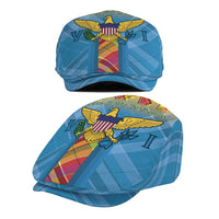 US Virgin Islands Jeff Hat Madras Pattern Gradient Style - Wonder Print Shop