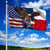 Texas Grommet Flag, Eagle Texas American Flag