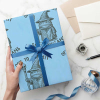 Wizard Frog Wrapping Paper Roll Funny Off to Commit Shenanigans