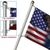 Texas Grommet Flag, Eagle Texas American Flag