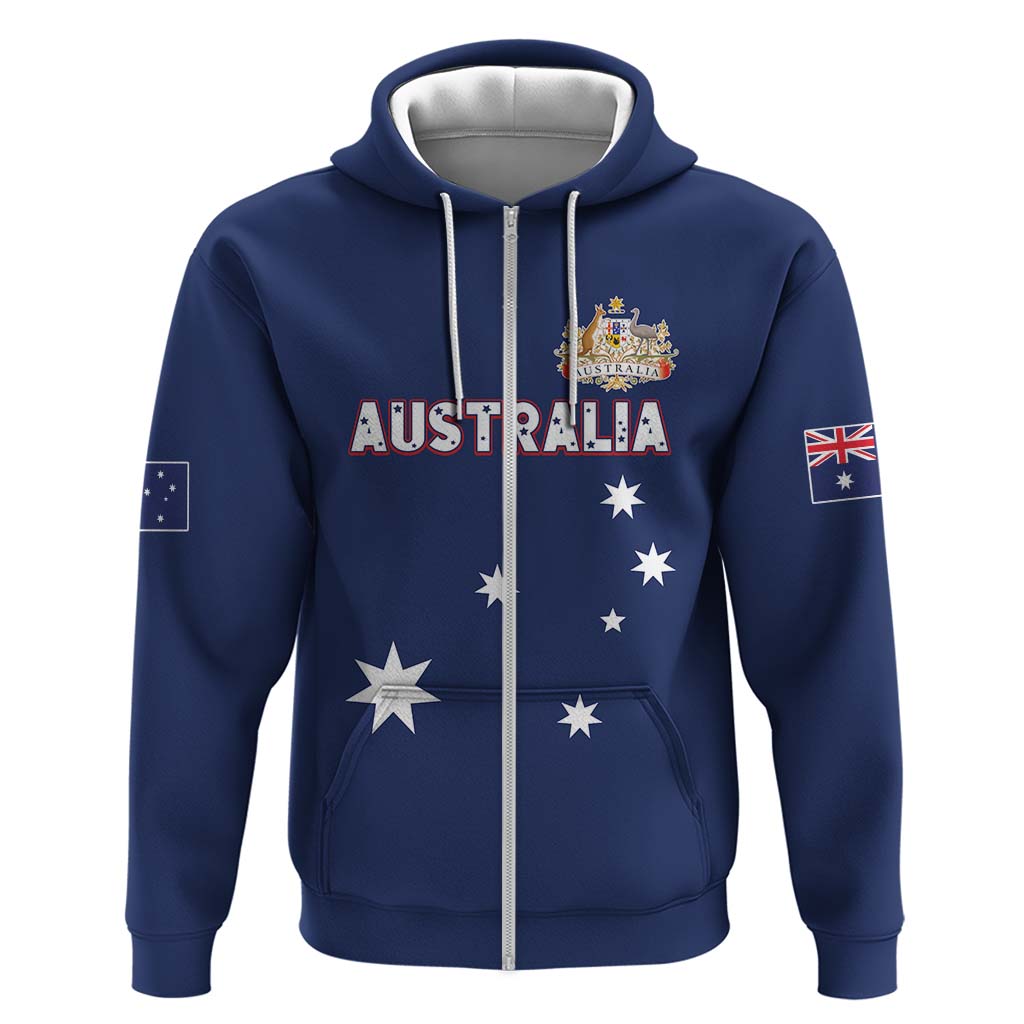 CUSTOMER REQUEST - AUSSIE Blue - Zip Hoodie LT7
