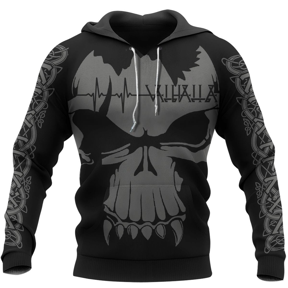 Viking Clothing Viking Valhalla Valknut Viking Hoodie RLT12 - Wonder Print Shop