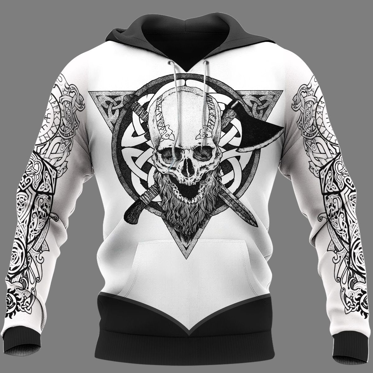 Viking Clothing Warrior Viking Symbol Viking Hoodie RLT12 - Wonder Print Shop