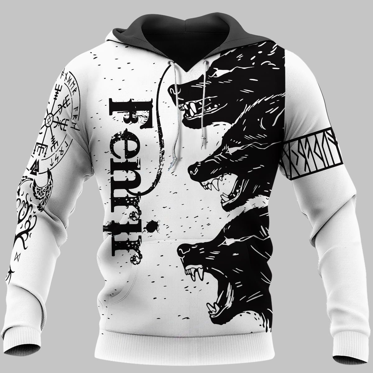 Viking Clothing FENRIR Viking Hoodie RLT12 - Wonder Print Shop