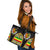 Senegal Leather Tote Bag Senegal Flag Color and Coat Of Arm RLT6 - Wonder Print Shop