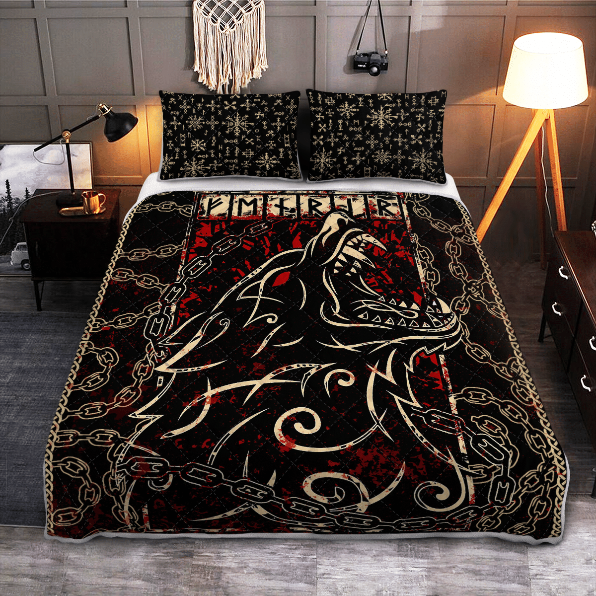 viking-quilt-bed-set-fenrir-with-chain-viking-quilt-bedding-set