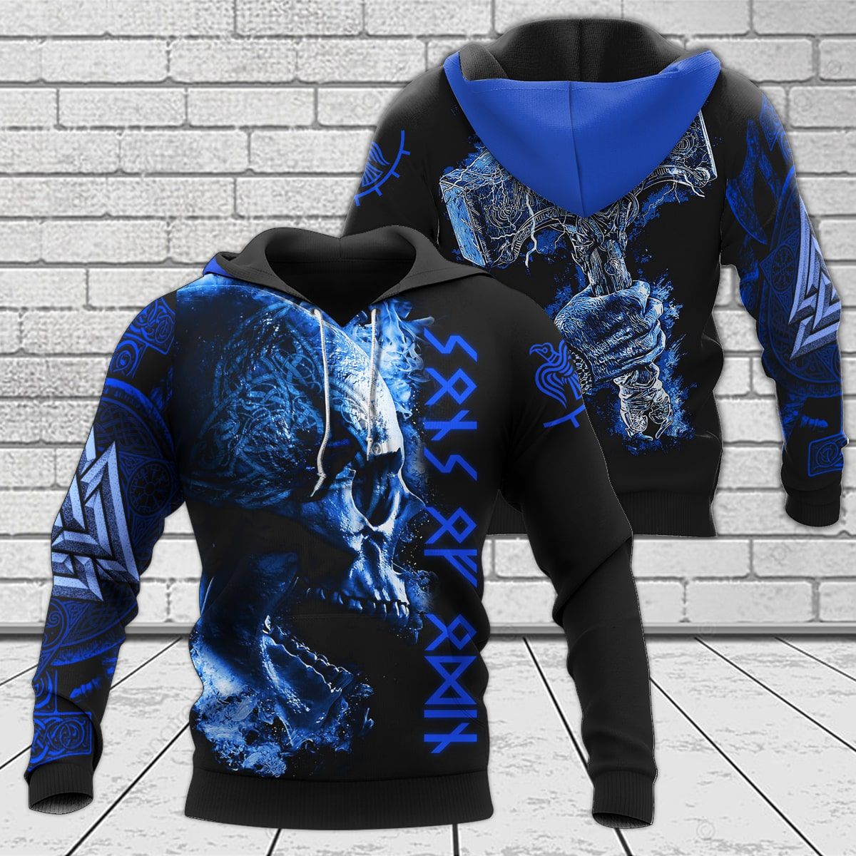 Viking Clothing Sons Of Odin Viking Hoodie RLT12 - Wonder Print Shop