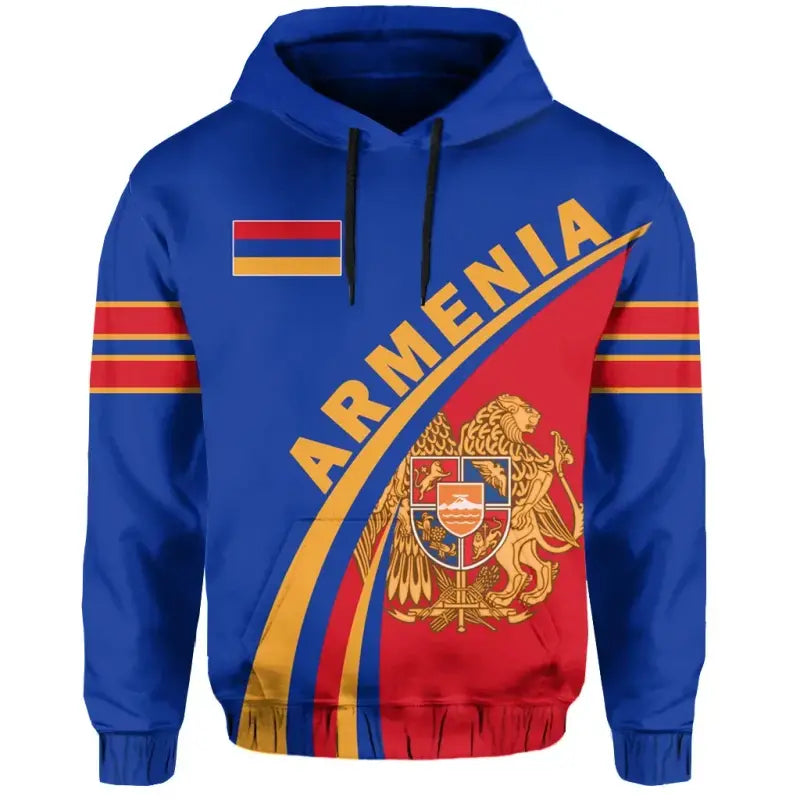 Armenia Hoodie Coat Of Arms Up Style Hoodie RLT8 - Wonder Print Shop