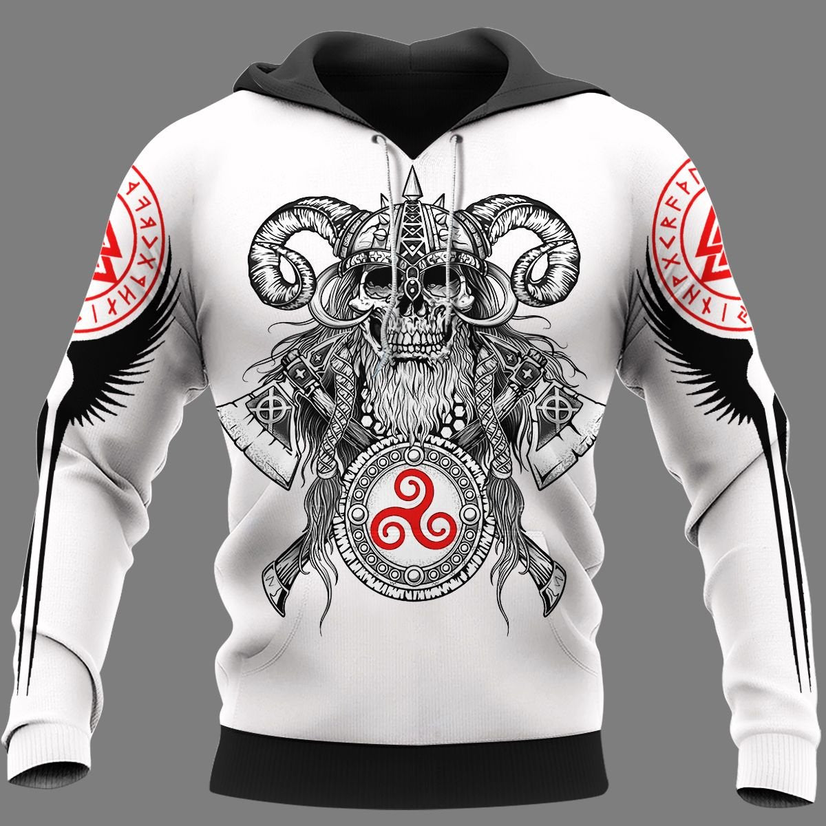 Viking Clothing Warrior Fenrir Viking Hoodie RLT12 - Wonder Print Shop