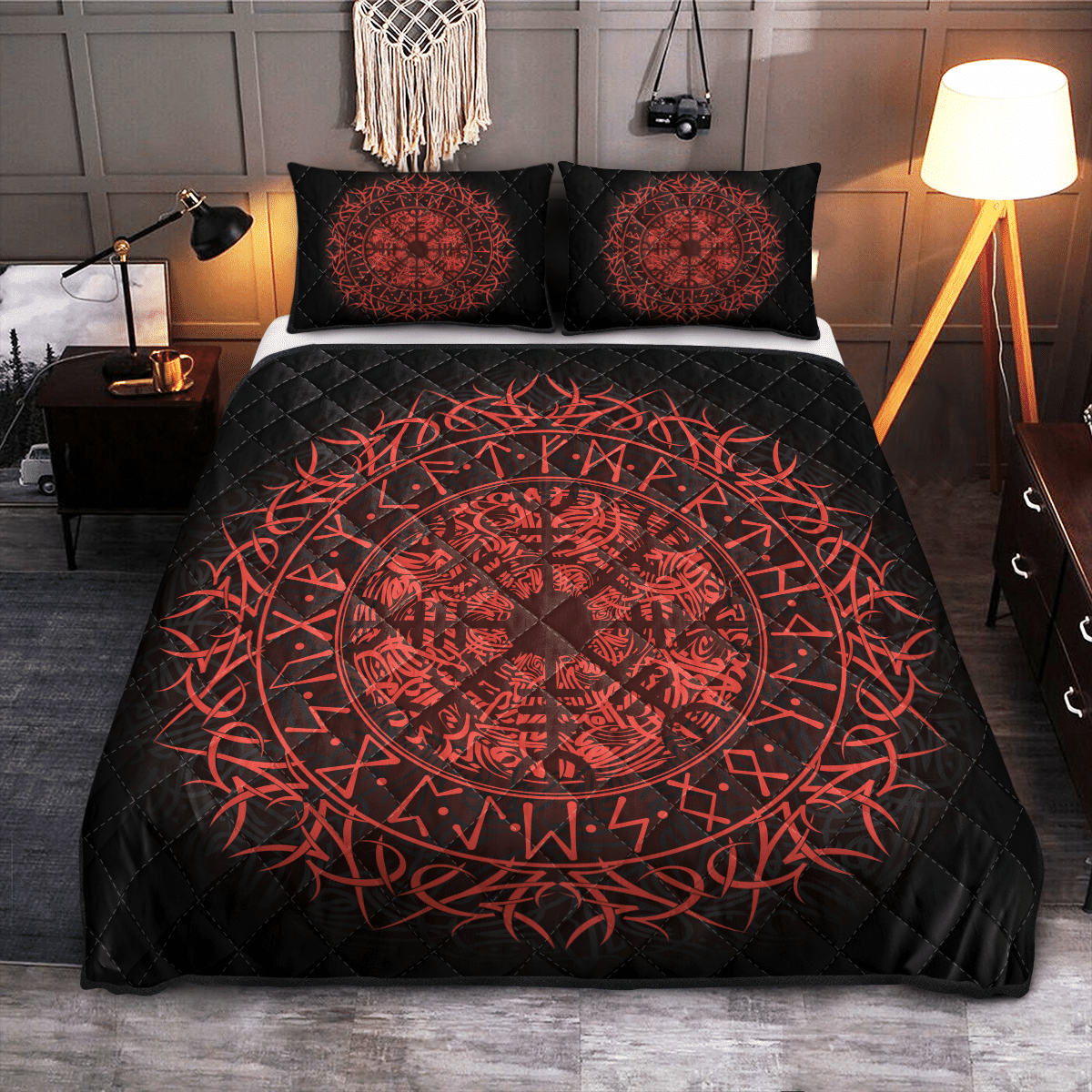 viking-quilt-bed-set-fire-vegvisir-viking-quilt-bedding-set