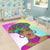 Wonder Print Shop Area Rug Colors and Bubbles Background Beautiful Woman 4 Area Rug LT10 - Wonder Print Shop