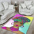 Wonder Print Shop Area Rug Colors and Bubbles Background Beautiful Woman 4 Area Rug LT10 - Wonder Print Shop