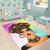 Wonder Print Shop Area Rug Colors and Bubbles Background Beautiful Woman 3 Area Rug LT10 - Wonder Print Shop