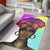 Wonder Print Shop Area Rug Colors and Bubbles Background Beautiful Woman 1 Area Rug LT10 - Wonder Print Shop