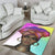 Wonder Print Shop Area Rug Colors and Bubbles Background Beautiful Woman 1 Area Rug LT10 - Wonder Print Shop