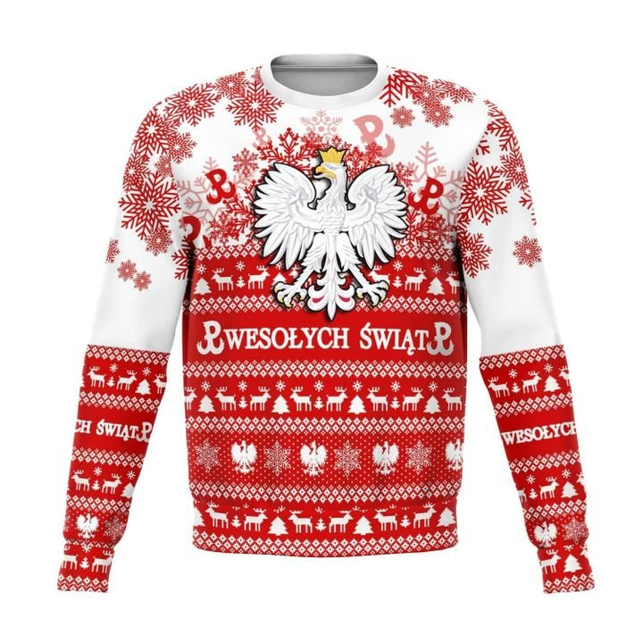 Poland Polska Christmas Sweatshirt - Wonder Print Shop