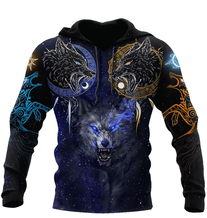 Viking Clothing Viking Fenrir Hoodie RLT12 - Wonder Print Shop