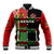 (Custom Text And Number) Kenya Rugby Sevens Kenyan Pattern Version Baseball Jacket - Wonder Print Shop