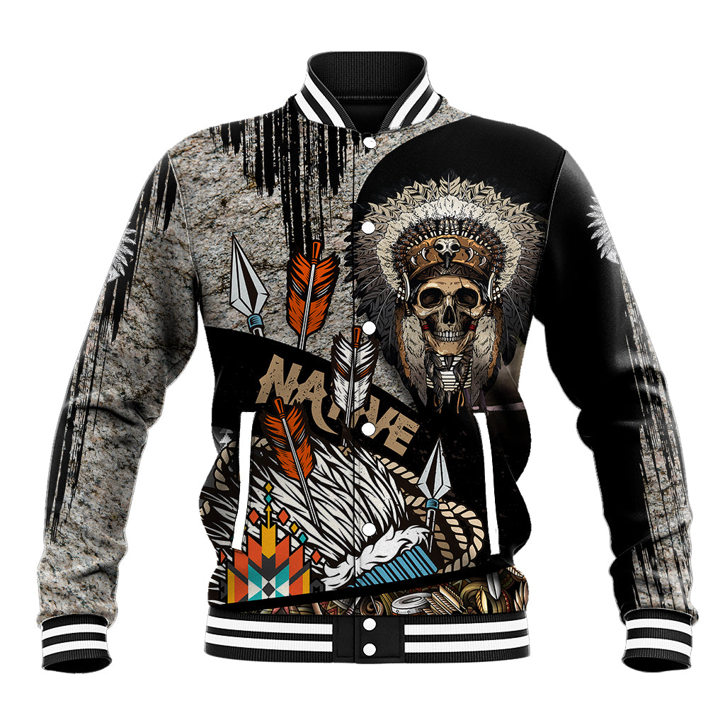 native-american-feather-headdress-abstract-grunge-pattern-baseball-jacket