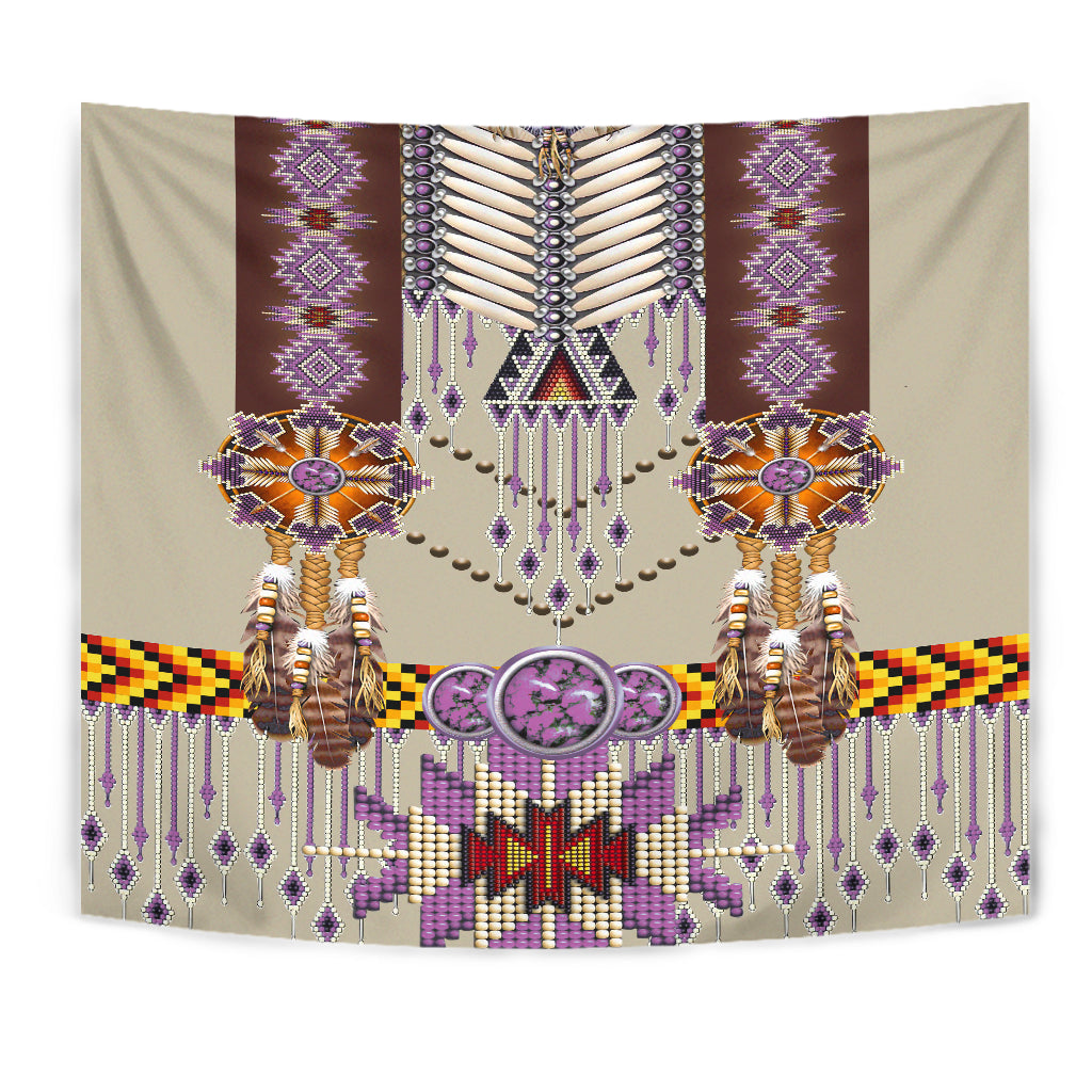 native-american-purple-pattern-breastplate-tapestry