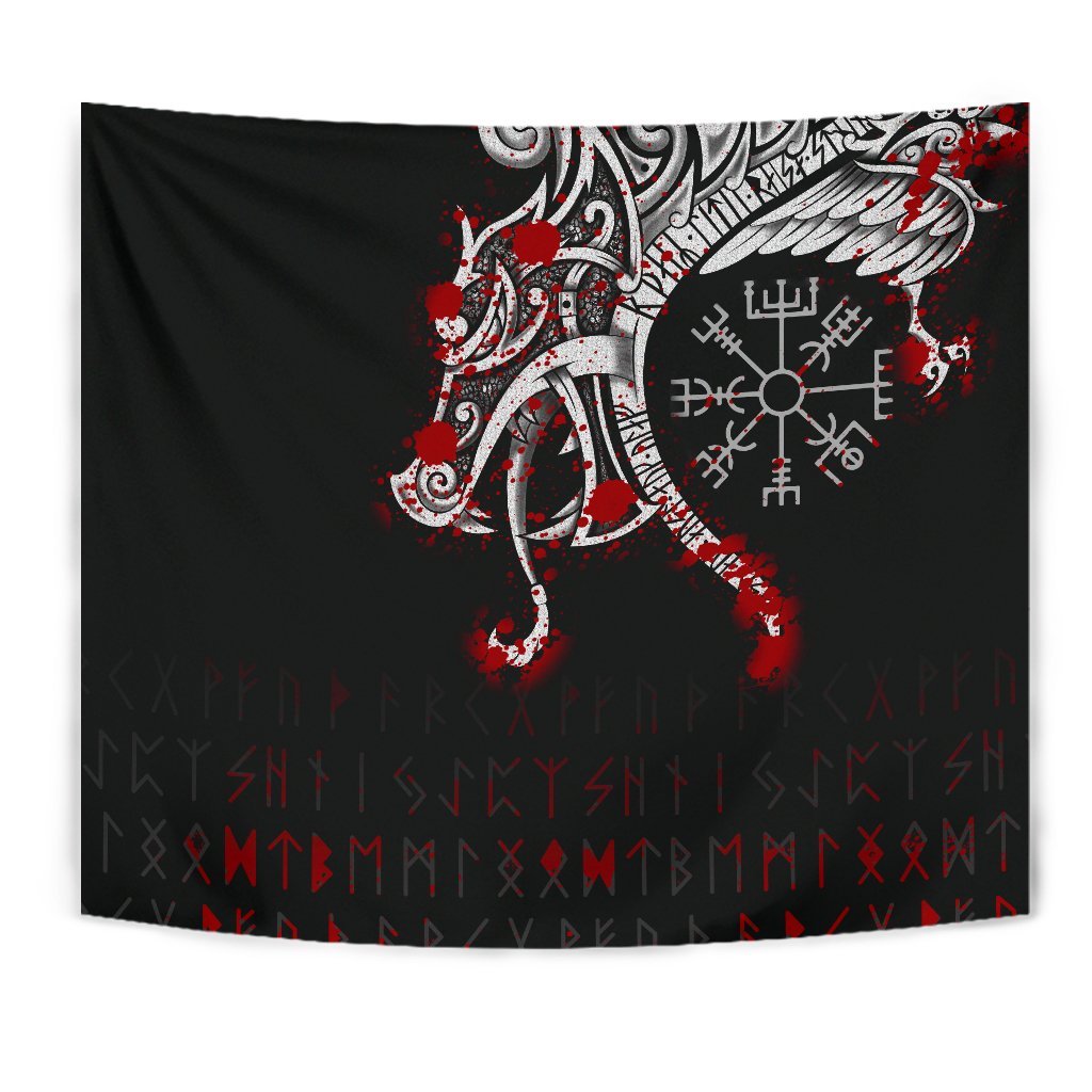 viking-tapestry-dragon-and-vegvisir-blood-tattoo