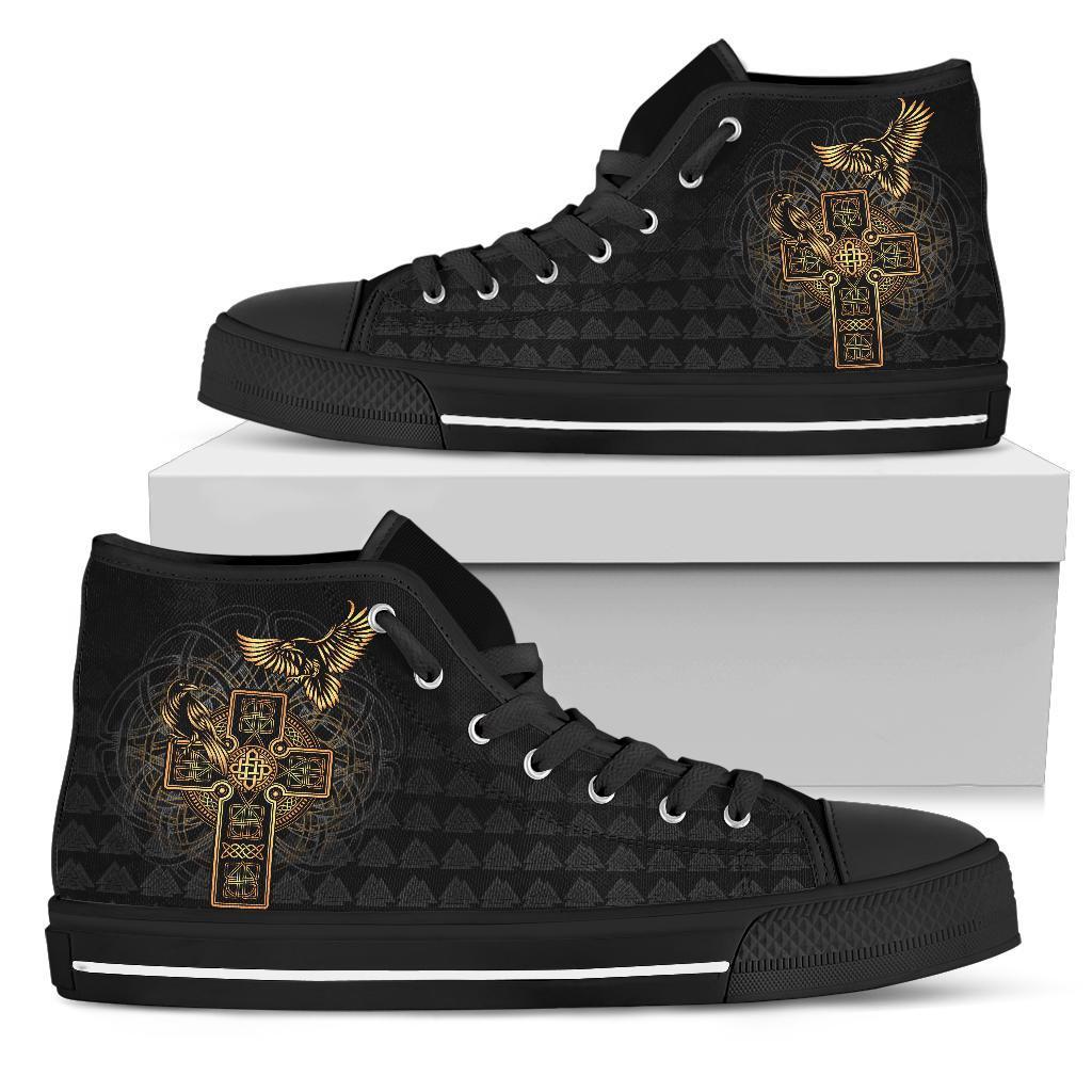 viking-high-top-shoes-odins-celtic-raven-tattoo