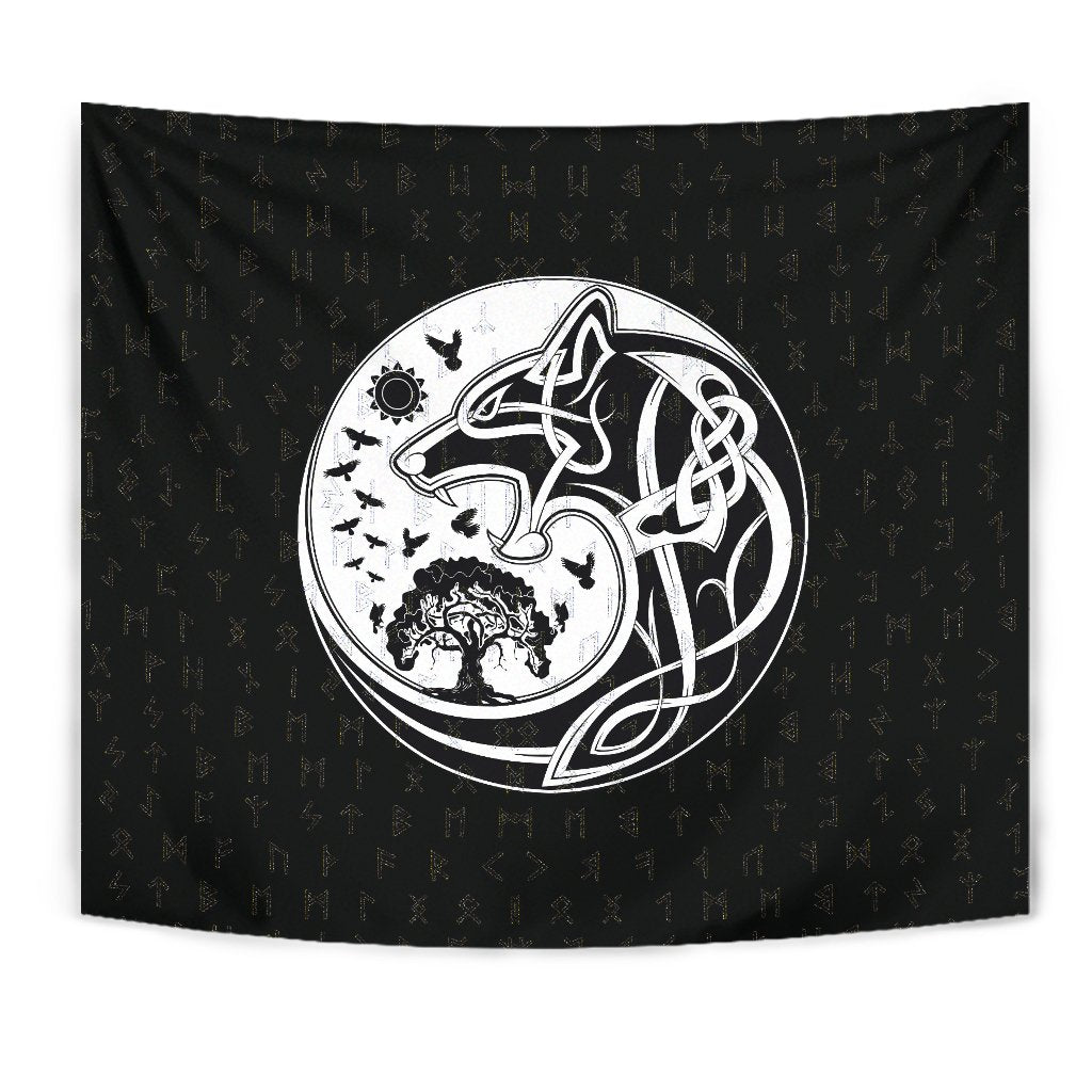 viking-tapestry-skoll-and-hati-rune-tattoo