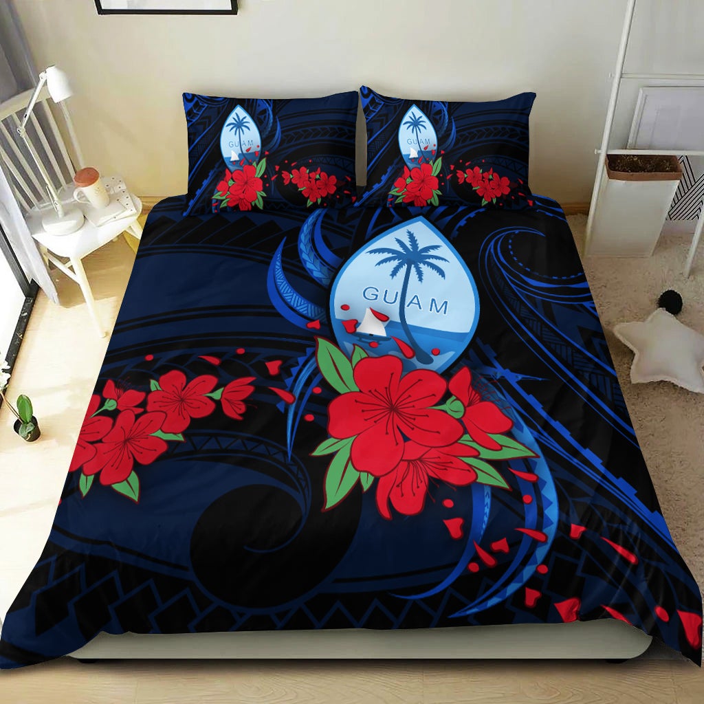 Guam Bedding Set Polynesian Flowers LT13 - Wonder Print Shop