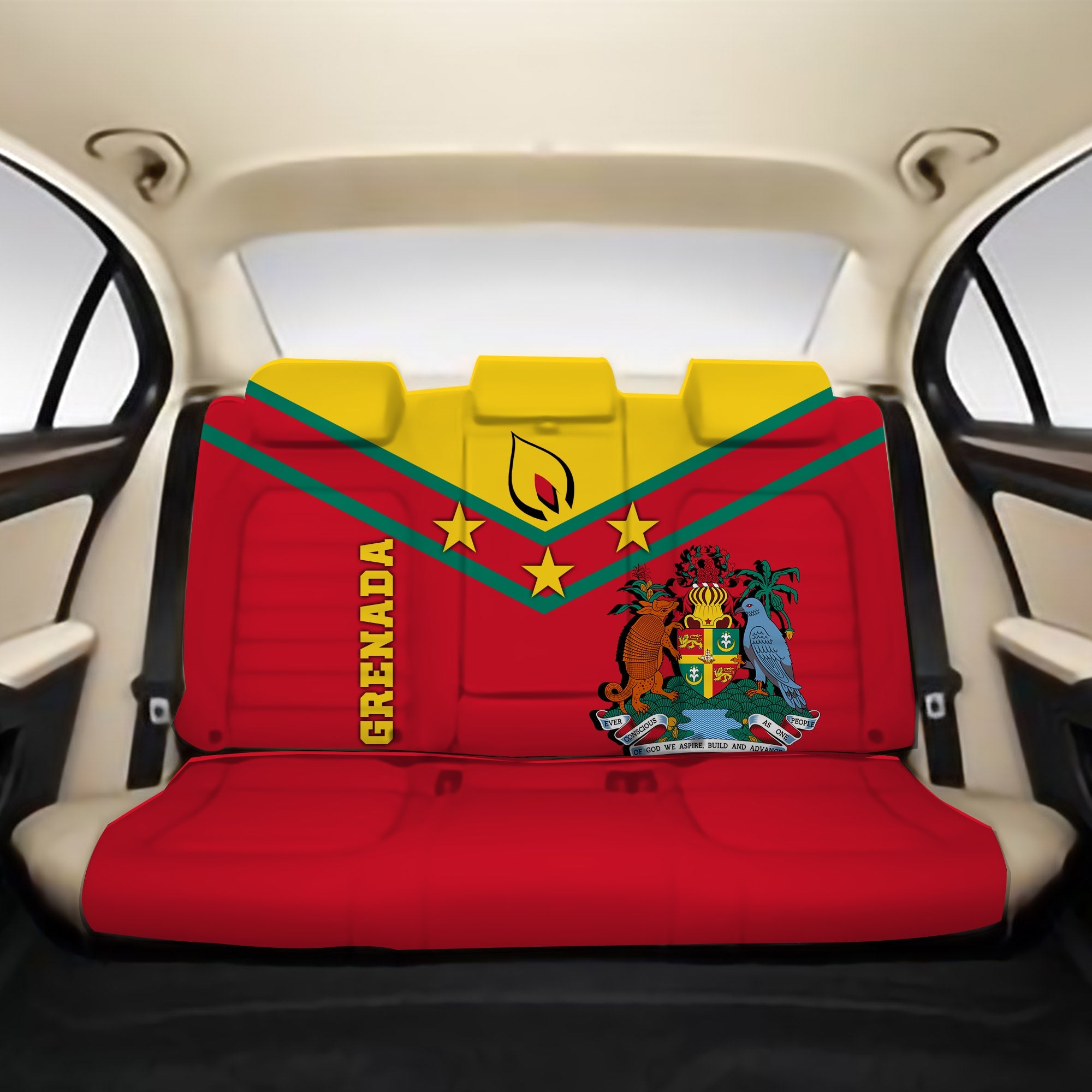 Grenada Back Car Seat Covers - Proud Grenadian LT12 - Wonder Print Shop