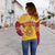 Sri Lanka Off Shoulder Sweater Traditional Pattern and Lion Flag LT13 - Wonder Print Shop