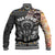 Native American Headdress Gray With Human Skull African Pattern Baseball Jacket - Wonder Print Shop