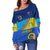 Custom Personalised Torba Vanuatu Province Off Shoulder Sweater Mix Australia Flag LT13 - Wonder Print Shop