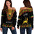 Ethiopia Off Shoulder Sweater Lion LT13 - Wonder Print Shop