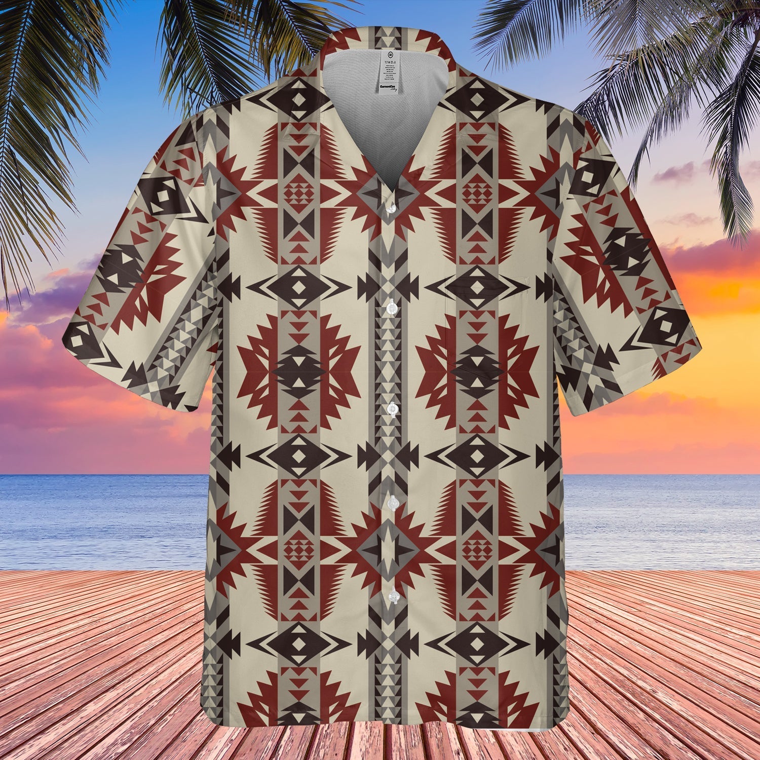 Native American Geometric Seamless Hawaiian Shirt 3D LT10 - Wonder Print Shop