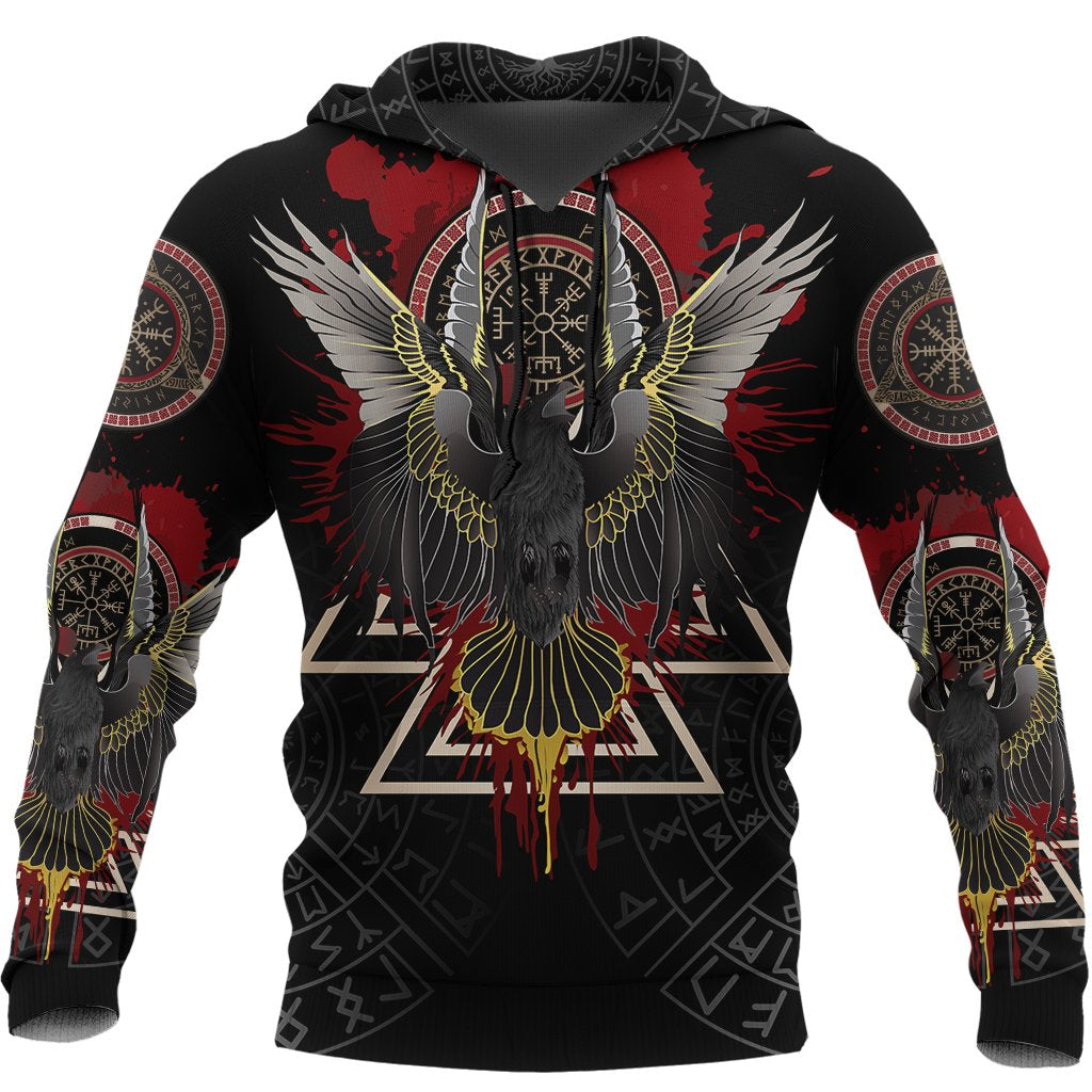 Viking Hoodie Raven Of Odin Special Version RLT12 - Wonder Print Shop