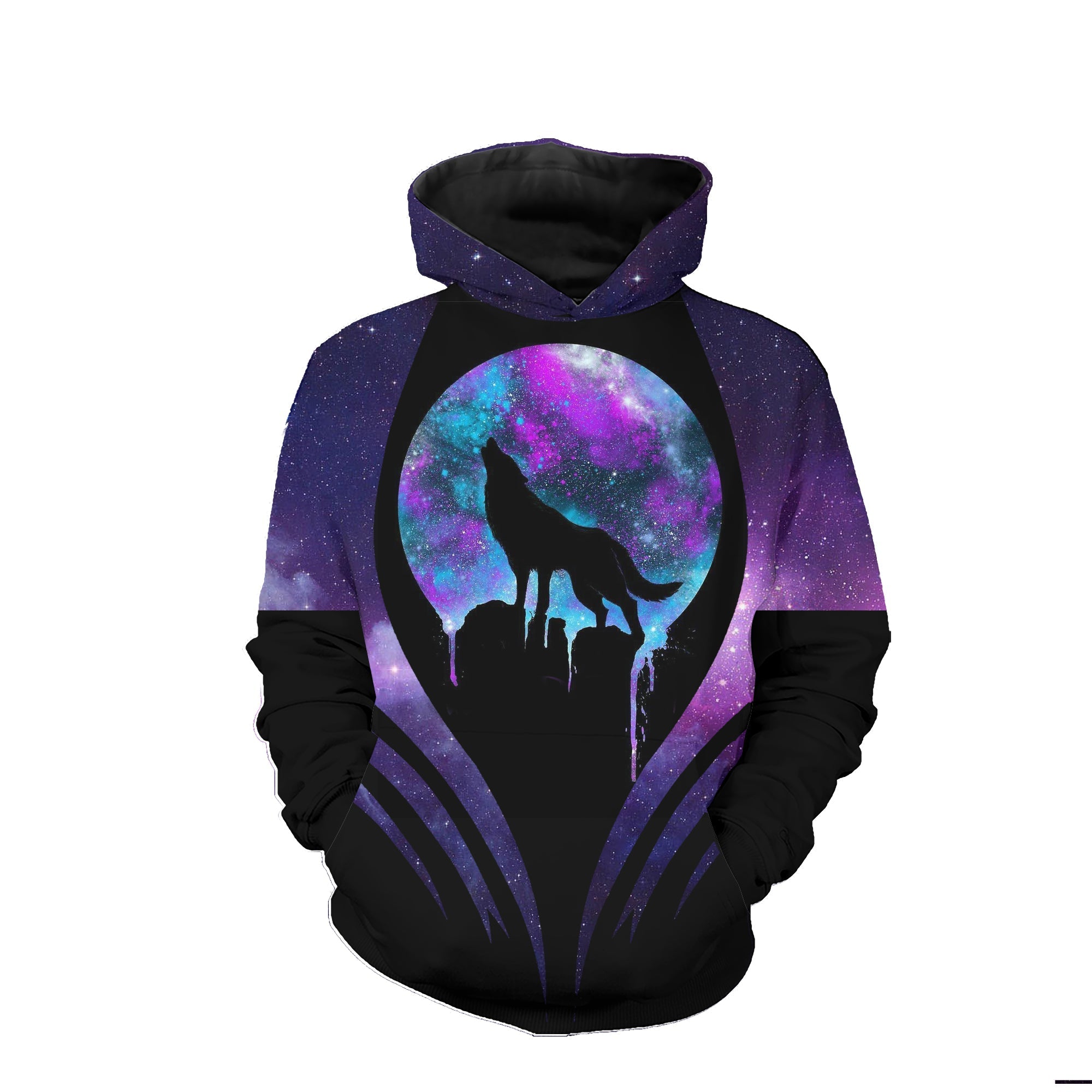 Native American Howling Wolf Moon 3D Hoodie LT10 - Wonder Print Shop