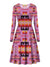 pink-pattern-native-american-long-sleeve-dress