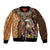 Native American Eagle Warrior Headdress Feathers Bomber Jacket - Wonder Print Shop