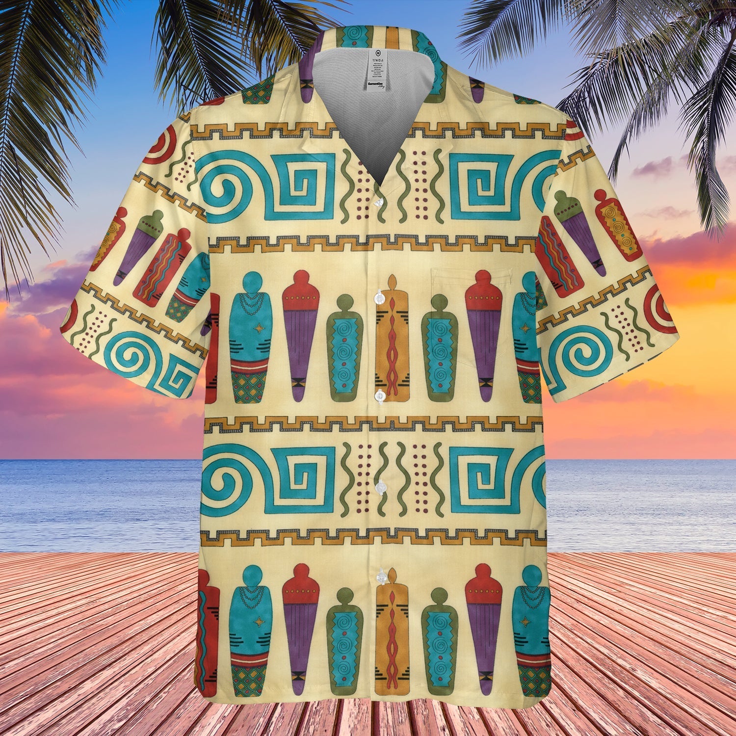 Pattern Girl Native American Light Hawaiian Shirt 3D LT10 - Wonder Print Shop