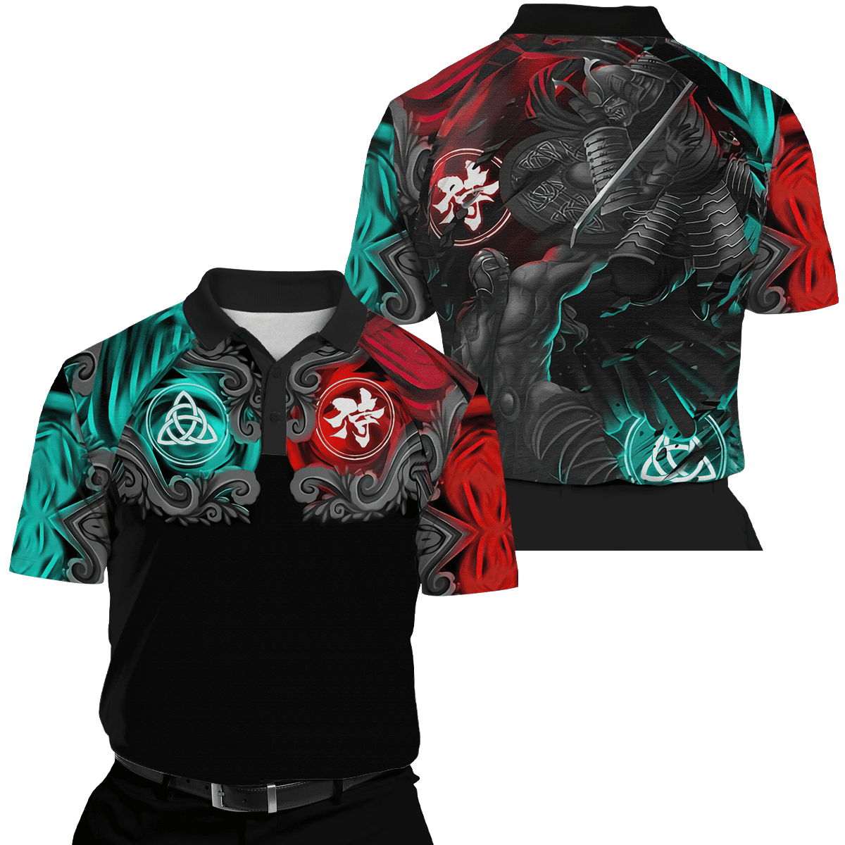 Viking Clothing Viking Japan 3D Polo Shirt RLT12 - Wonder Print Shop