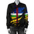 Central African Republic In Me Women's Bomber Jacket - Special Grunge Style RLT7 - Wonder Print Shop