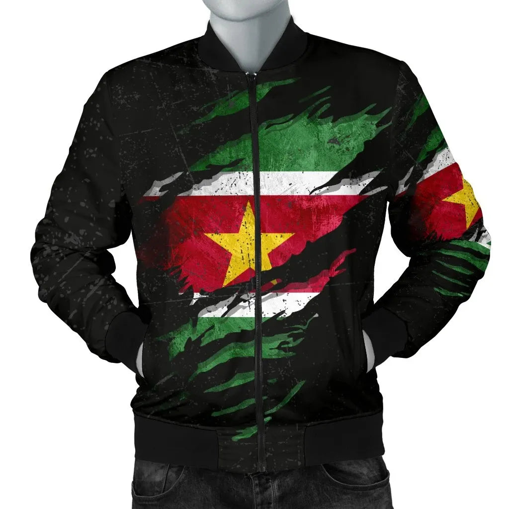 Suriname In Me Men's Bomber Jacket Special Grunge Style RLT7 - Wonder Print Shop